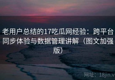 老用户总结的17吃瓜网经验：跨平台同步体验与数据管理讲解（图文加强版）