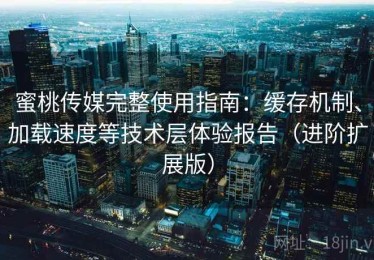 蜜桃传媒完整使用指南：缓存机制、加载速度等技术层体验报告（进阶扩展版）