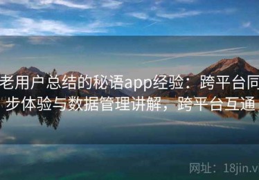 老用户总结的秘语app经验：跨平台同步体验与数据管理讲解，跨平台互通