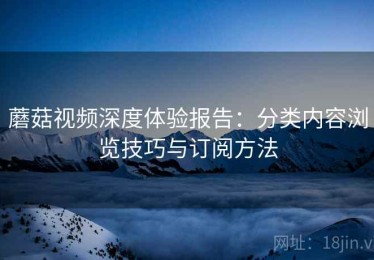 蘑菇视频深度体验报告：分类内容浏览技巧与订阅方法