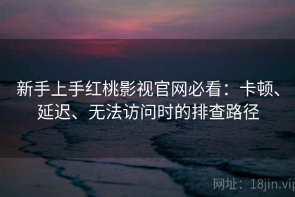 新手上手红桃影视官网必看：卡顿、延迟、无法访问时的排查路径