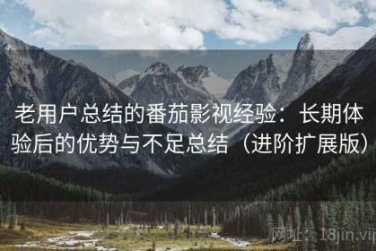 老用户总结的番茄影视经验：长期体验后的优势与不足总结（进阶扩展版）