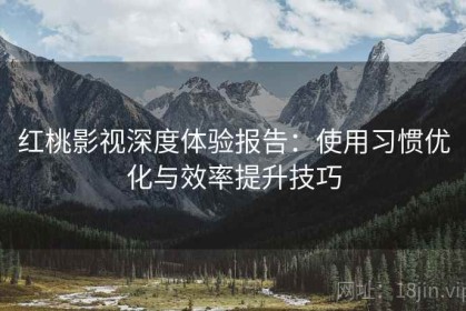 红桃影视深度体验报告：使用习惯优化与效率提升技巧