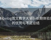 糖心vlog图文教学大全：长期体验后的优势与不足总结