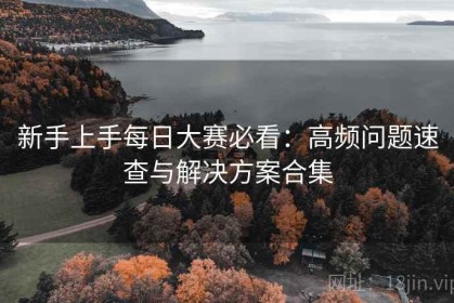 新手上手每日大赛必看：高频问题速查与解决方案合集