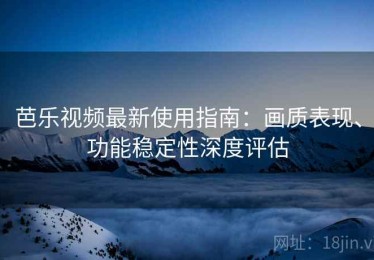 芭乐视频最新使用指南：画质表现、功能稳定性深度评估