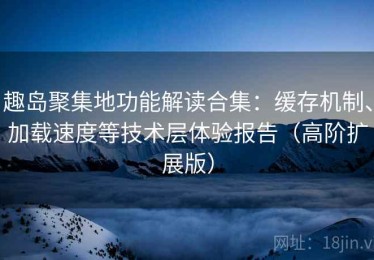 趣岛聚集地功能解读合集：缓存机制、加载速度等技术层体验报告（高阶扩展版）