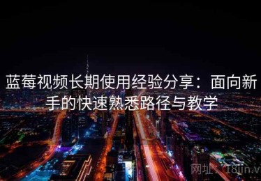 蓝莓视频长期使用经验分享：面向新手的快速熟悉路径与教学