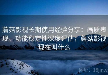 蘑菇影视长期使用经验分享：画质表现、功能稳定性深度评估，蘑菇影视现在叫什么