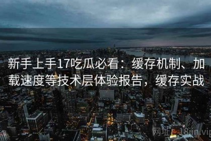 新手上手17吃瓜必看：缓存机制、加载速度等技术层体验报告，缓存实战