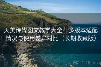 天美传媒图文教学大全：多版本适配情况与使用差异对比（长期收藏版）