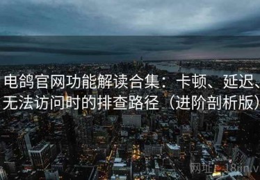 电鸽官网功能解读合集：卡顿、延迟、无法访问时的排查路径（进阶剖析版）