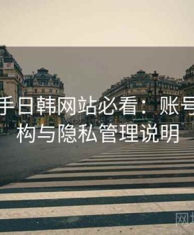 新手上手日韩网站必看：账号体系结构与隐私管理说明