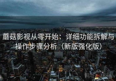 蘑菇影视从零开始：详细功能拆解与操作步骤分析（新版强化版）