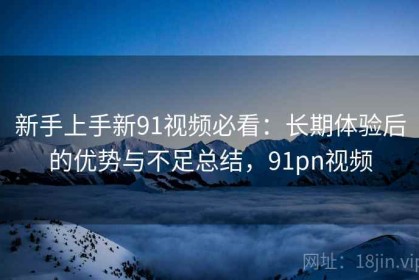 新手上手新91视频必看：长期体验后的优势与不足总结，91pn视频