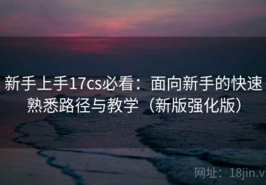 新手上手17cs必看：面向新手的快速熟悉路径与教学（新版强化版）
