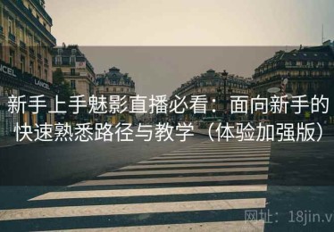 新手上手魅影直播必看：面向新手的快速熟悉路径与教学（体验加强版）