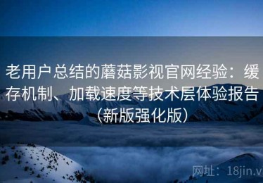 老用户总结的蘑菇影视官网经验：缓存机制、加载速度等技术层体验报告（新版强化版）
