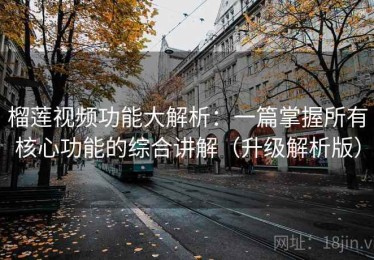 榴莲视频功能大解析：一篇掌握所有核心功能的综合讲解（升级解析版）