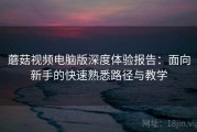蘑菇视频电脑版深度体验报告：面向新手的快速熟悉路径与教学