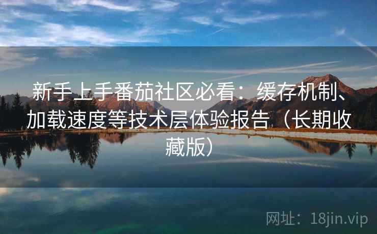 新手上手番茄社区必看:缓存机制、加载速度等技术层体验报告(长期收藏版) 新手上手番茄社区必看:缓存机制、加载速度等技术层体验报告(长期收藏版)