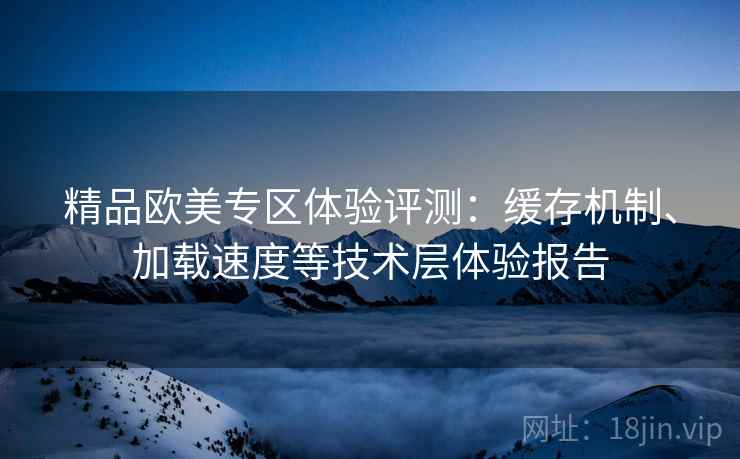 精品欧美专区体验评测:缓存机制、加载速度等技术层体验报告 精品欧美专区体验评测:缓存机制、加载速度等技术层体验报告