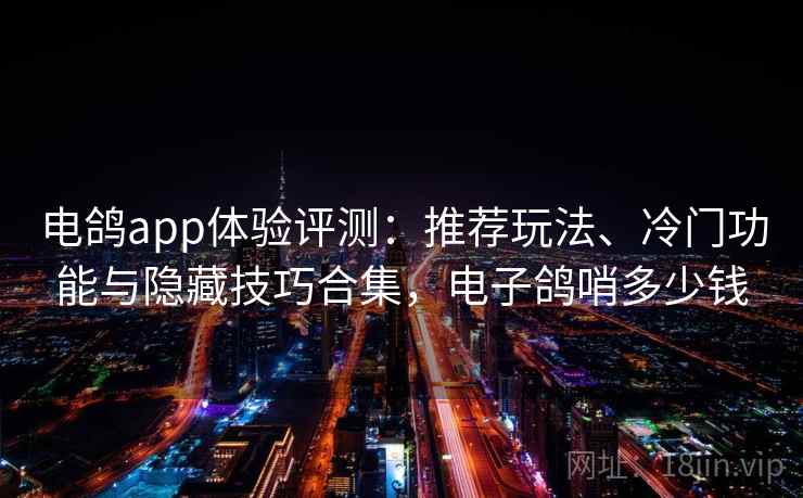 电鸽app体验评测:推荐玩法、冷门功能与隐藏技巧合集,电子鸽哨多少钱 电鸽app体验评测:推荐玩法、冷门功能与隐藏技巧合集,电子鸽哨多少钱