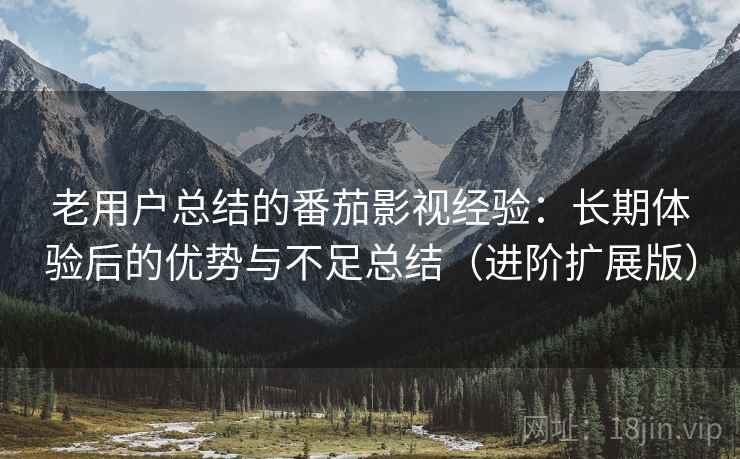 老用户总结的番茄影视经验：长期体验后的优势与不足总结（进阶扩展版）